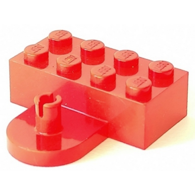 red brick modified 2 x 4 with coupling male