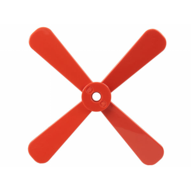 red propeller 4 blade 13 diameter without studs