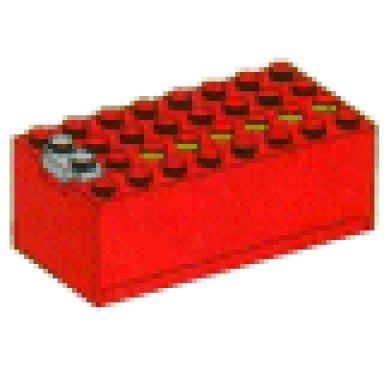 red electric 9v battery box small assembly