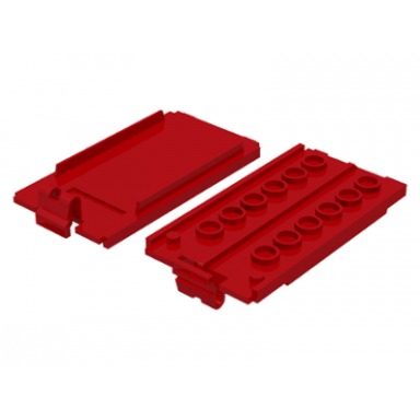 red electric 9v battery box small bottom lid battery compartment cover