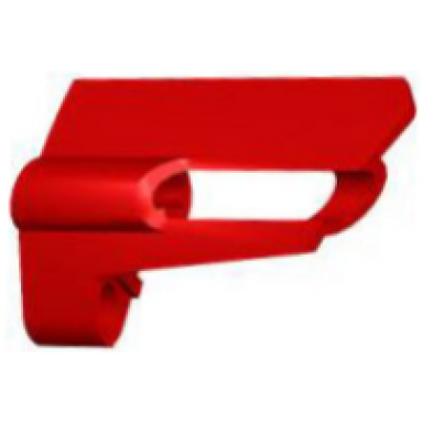 red technic panel fairing 25 small short small hole side a