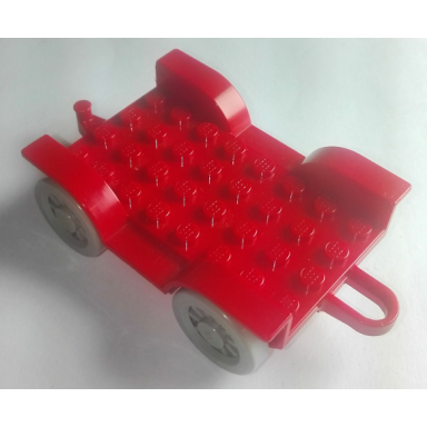 red fabuland car chassis 6 x 8 with hitch