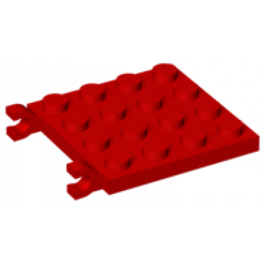 red plate modified 4 x 4 with 2 clips horizontal grip