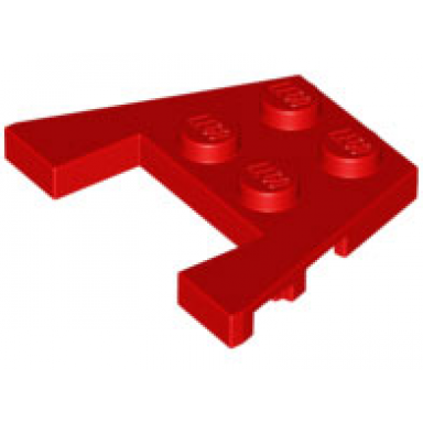 red wedge plate 3 x 4 with stud notches