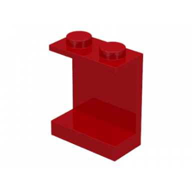 red panel 1 x 2 x 2 - solid studs
