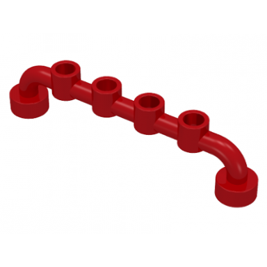 red bar 1 x 6 with open studs