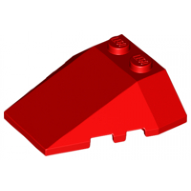 red wedge 4 x 4 triple with stud notches