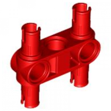 technic pin connector perpendicular 3l with 4 pins