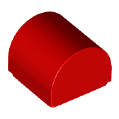red slope curved 1 x 1 x 2 3 double