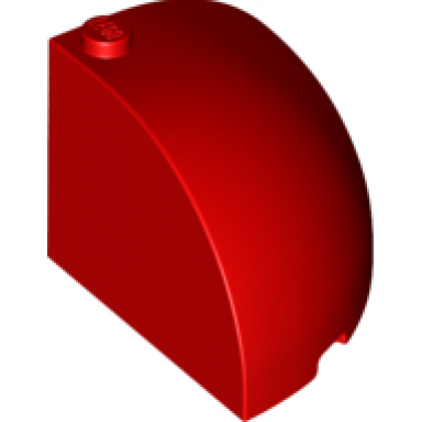 red brick round corner 4 x 4 x 2 2 3 dome top
