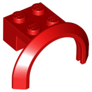 red vehicle mudguard 4 x 2 1 2 x 1 2 3 with arch round