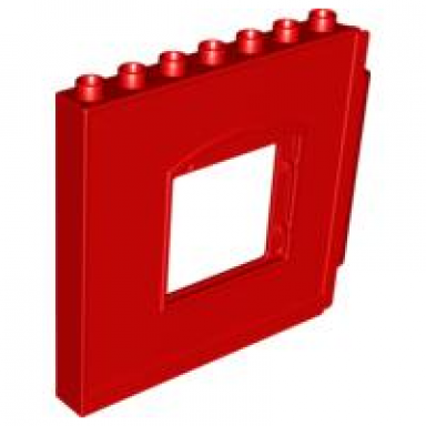 duplo wall 1 x 8 x 6 hinge on right with window opening