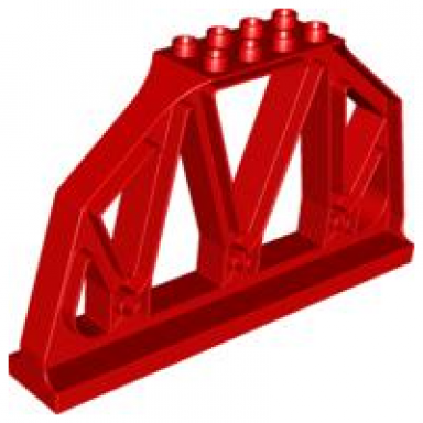 red duplo bridge girder