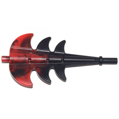 red dragon tail barbed with marbled black pattern 2