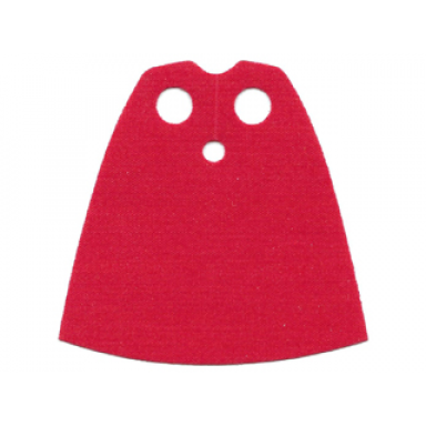 red minifigure cape cloth standard - traditional starched fabric - 4.0cm height