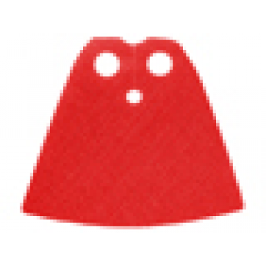 red minifigure cape cloth standard - traditional starched fabric - 3.9cm height