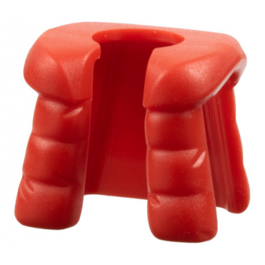 red minifigure puffer vest