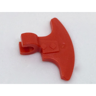 red minifigure weapon axe head with clip