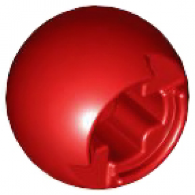 red technic ball joint with through axle hole