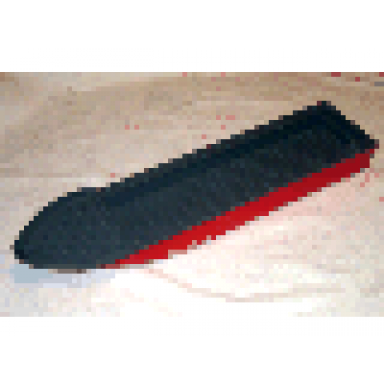red boat hull unitary 51 x 12 x 6 with dark bluish gray top 54100 54101