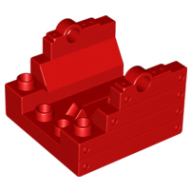 red duplo cannon base 4 x 4