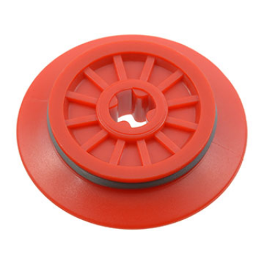 red train wheel rc spoked with technic axle hole and rubber friction band