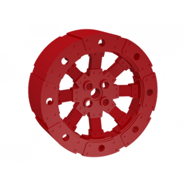 red wheel wagon viking with 12 holes 55mm d.