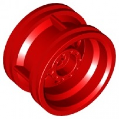 red wheel 30.4mm d x 20mm with no pin holes and reinforced rim