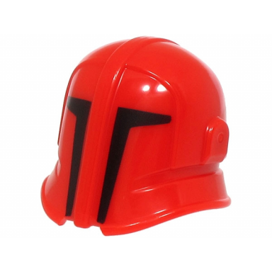 red minifigure headgear helmet sw imperial praetorian guard with black visor pattern