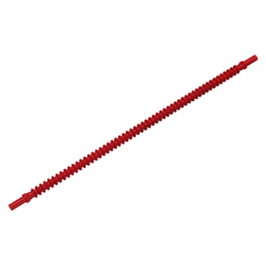red hose flexible ribbed with 8mm ends 19l 15.2cm