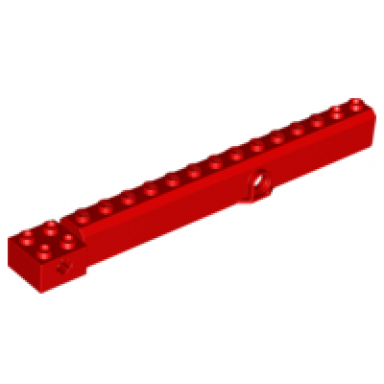 red crane arm outside wide with pin hole at mid-point