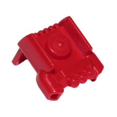 red minifigure jet pack with short nozzles and stud