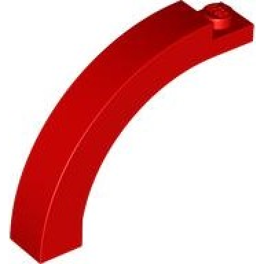 red arch 1 x 5 x 3 1 3 curved top