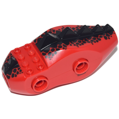 red dragon body castle with black dorsal scales pattern 70403
