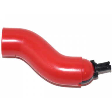 red serpent neck s-curve with black rotation joint pin
