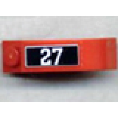 arch 1 x 3 x 2 curved top with 27 pattern model left side sticker - set 10020