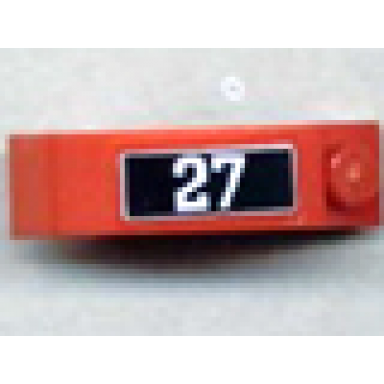 arch 1 x 3 x 2 curved top with 27 pattern model right side sticker - set 10020