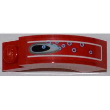 arch 1 x 3 x 2 curved top with vent hole and 10 bubbles pattern sticker - set 8077