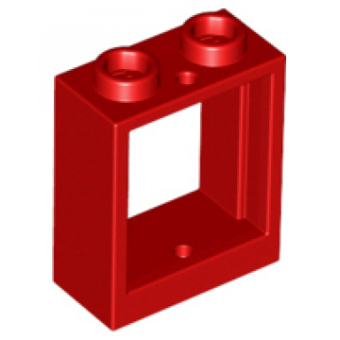 red window 1 x 2 x 2 flat front