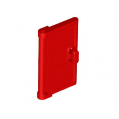 red door 1 x 2 x 3 with vertical handle mold for tabless frames