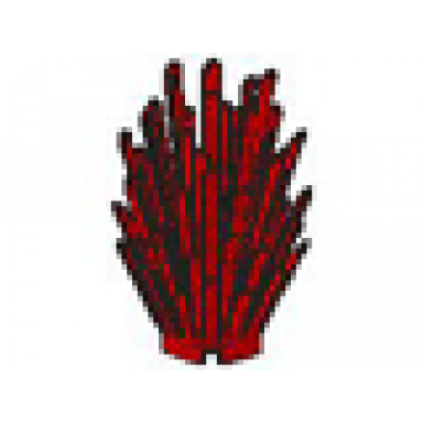 red plant prickly bush 2 x 2 x 4
