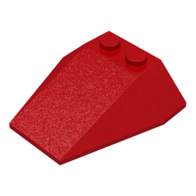 red wedge 4 x 4 triple without stud notches