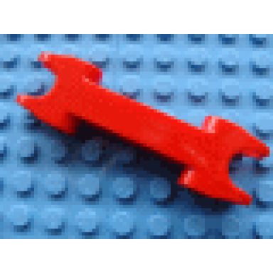 red technic axle and pin connector 2 x 7 with 2 ball joint sockets squared ends closed side axle holes