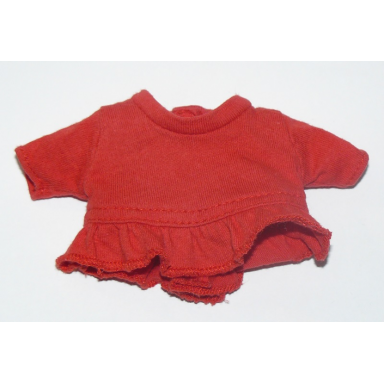 red duplo doll cloth dress plain