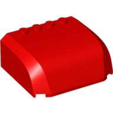 red windscreen 5 x 6 x 2 curved top canopy with 4 studs