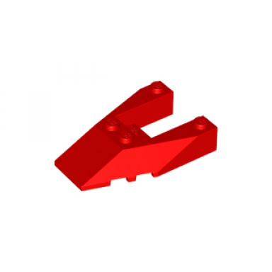 red wedge 6 x 4 cutout with stud notches