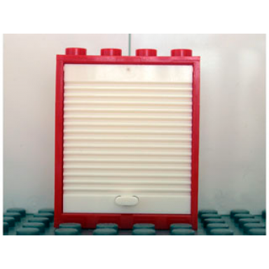 red door frame 1 x 4 x 4 lift with white door 6154 6155