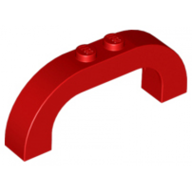 red arch 1 x 6 x 2 curved top