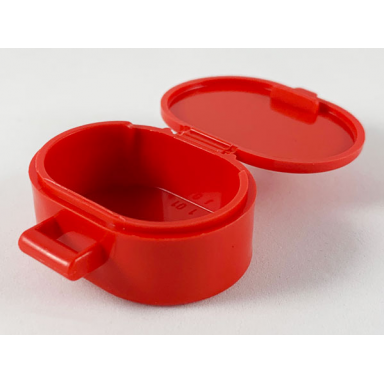 red scala utensil oval case