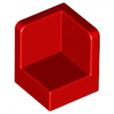 red panel 1 x 1 x 1 corner
